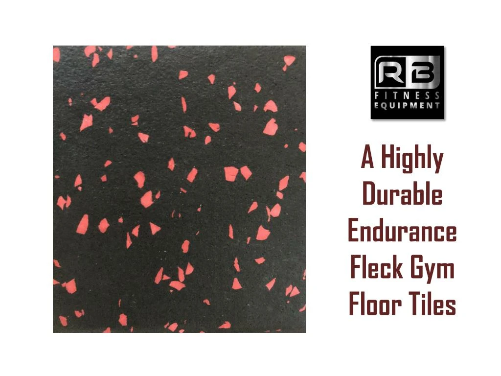 a highly durable endurance fleck gym floor tiles