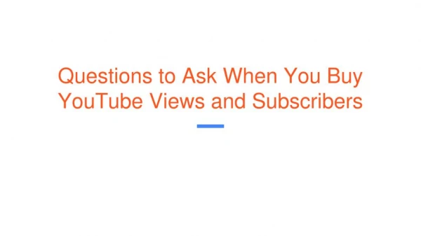 Why You Need to Buy YouTube Views and Subscribers for Your Site