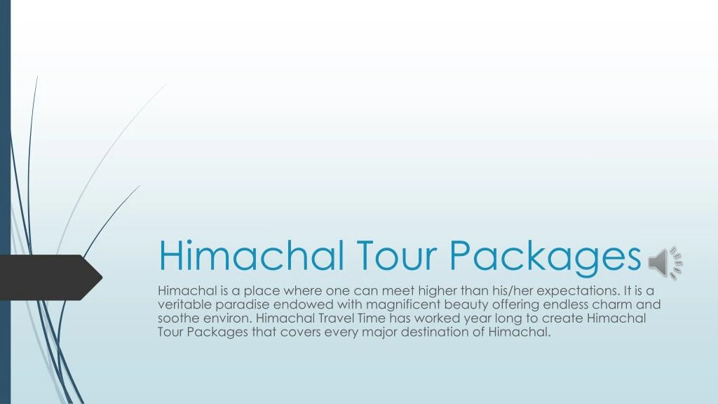 himachal tour packages