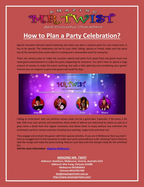 How to Plan a Party Celebration?