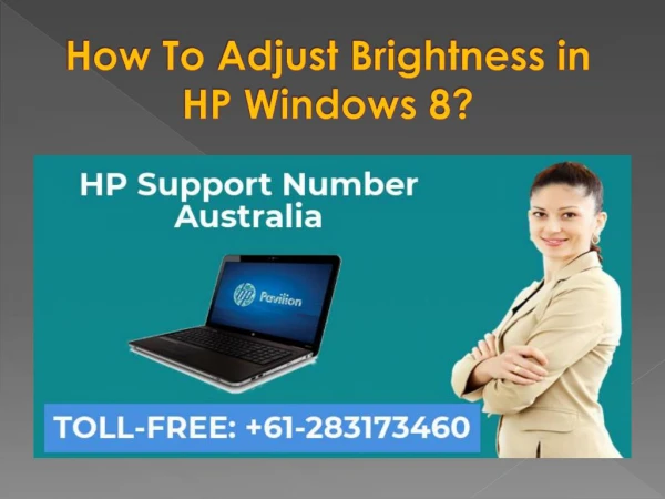 How To Adjust Brightness in HP Windows 8?
