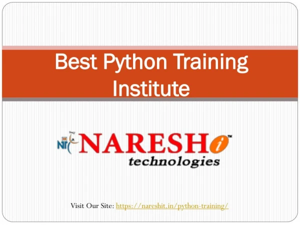 Best Python Training Institute In Hyderabad-Naresh IT