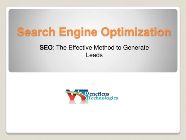 Search Engine Optimization Techniques by Veneficus Technologies