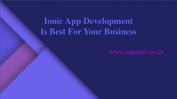 Ionic App Development Is Best For Your Business