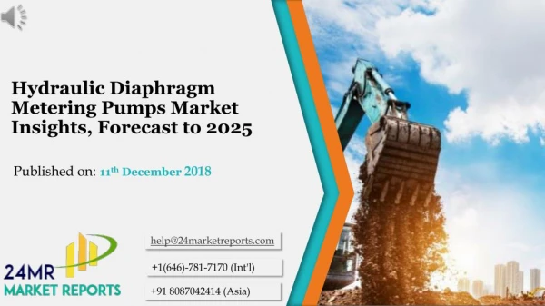 Hydraulic Diaphragm Metering Pumps Market Insights, Forecast to 2025