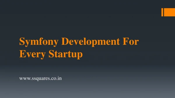 Symfony Development For Every Startup