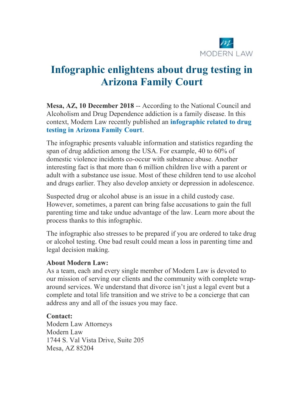 infographic enlightens about drug testing