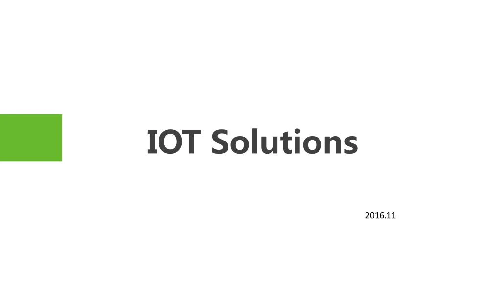 iot solutions