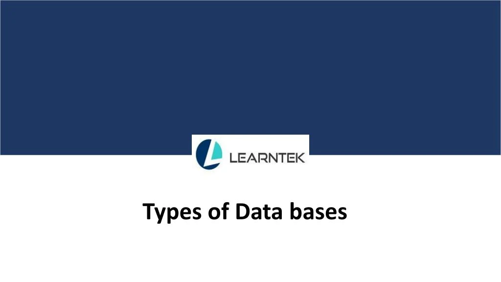 types of data bases