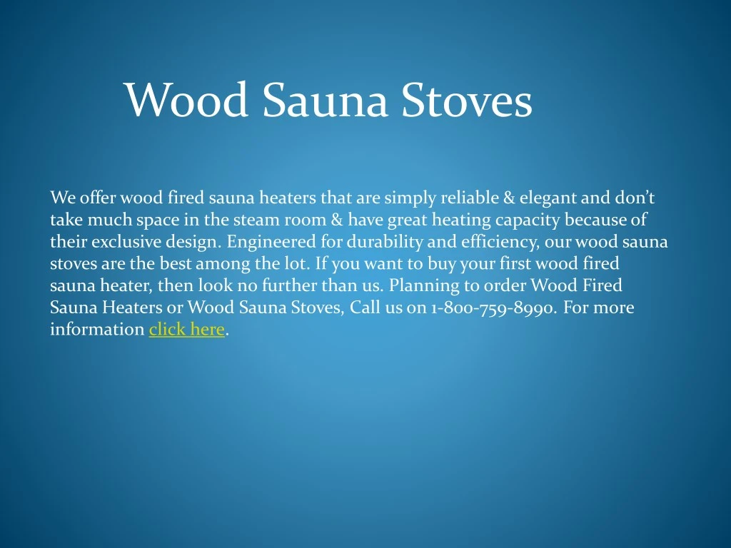 wood sauna stoves