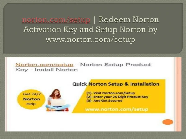 norton.com/setup | Redeem Norton Activation Key &amp; Setup Norton By www.norton.com/setup