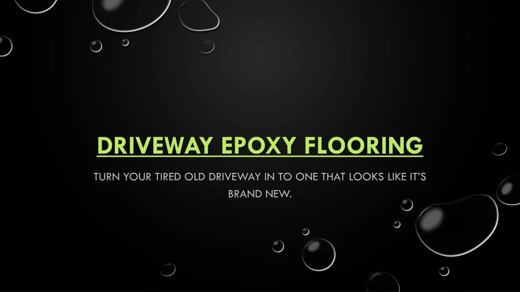 driveway epoxy flooring