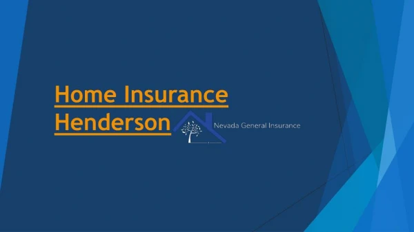 Home Insurance Henderson