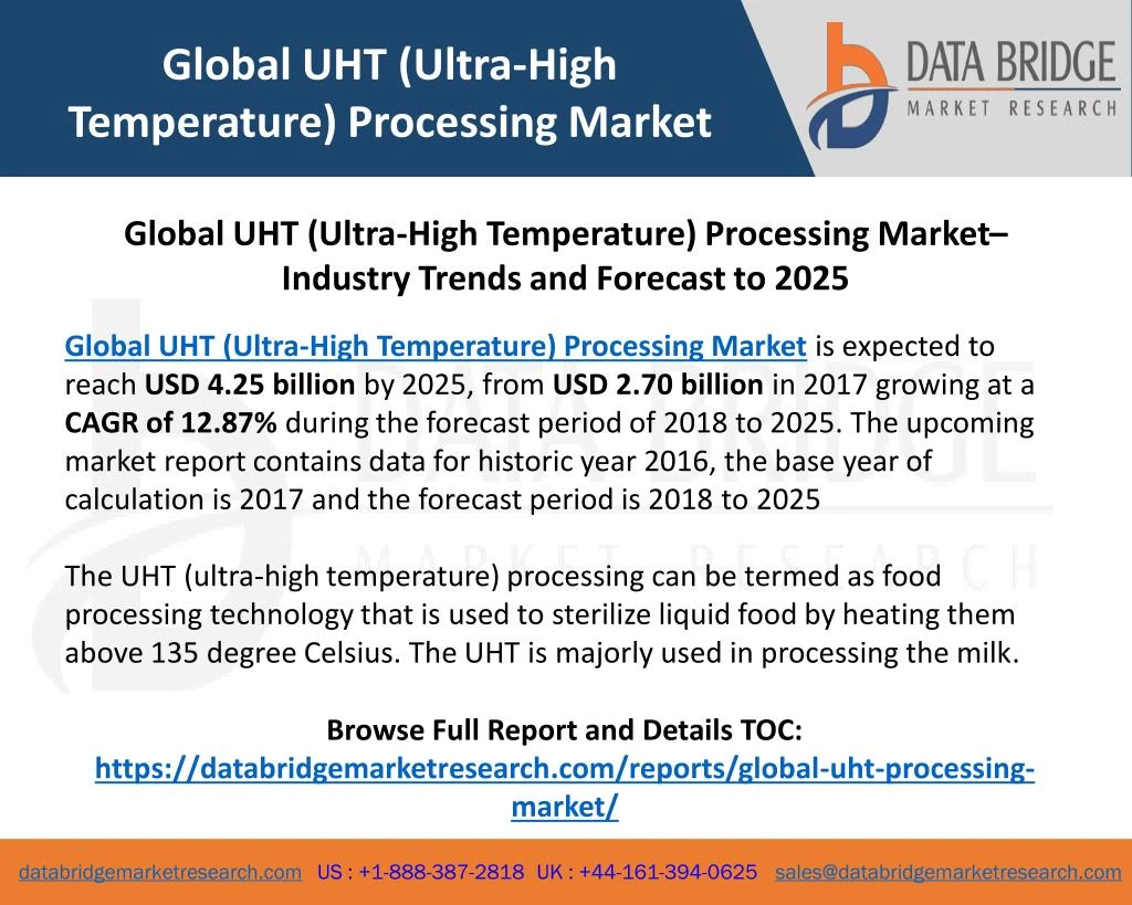 global uht ultra high temperature processing