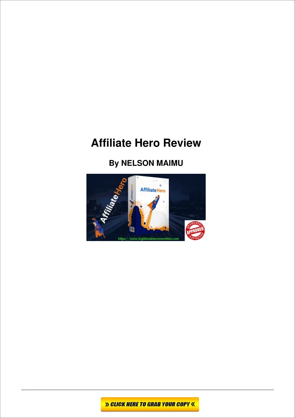 affiliate hero review