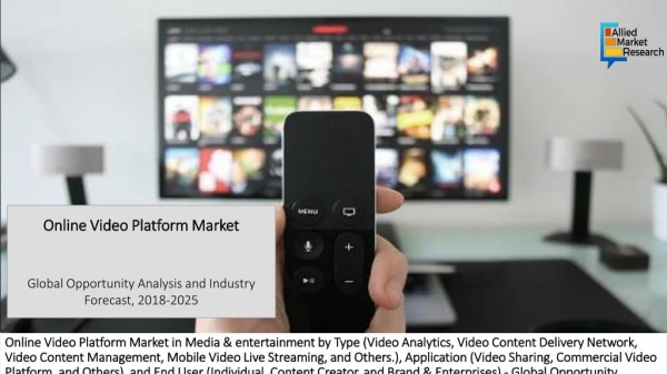 Online Video Platform Market 2025 Growth Prospects, Business Overview, Key Manufacturers and Applications