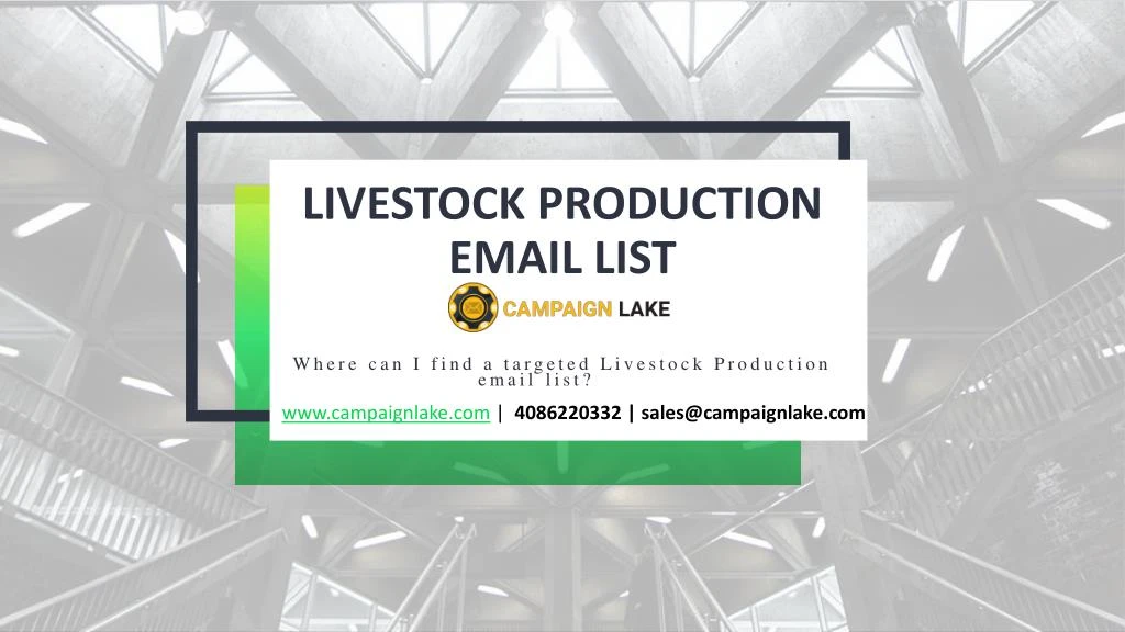 livestock production email list