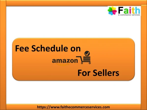 Fee Schedule on Amazon for Sellers