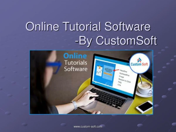 Online Tutorial software by Customsoft