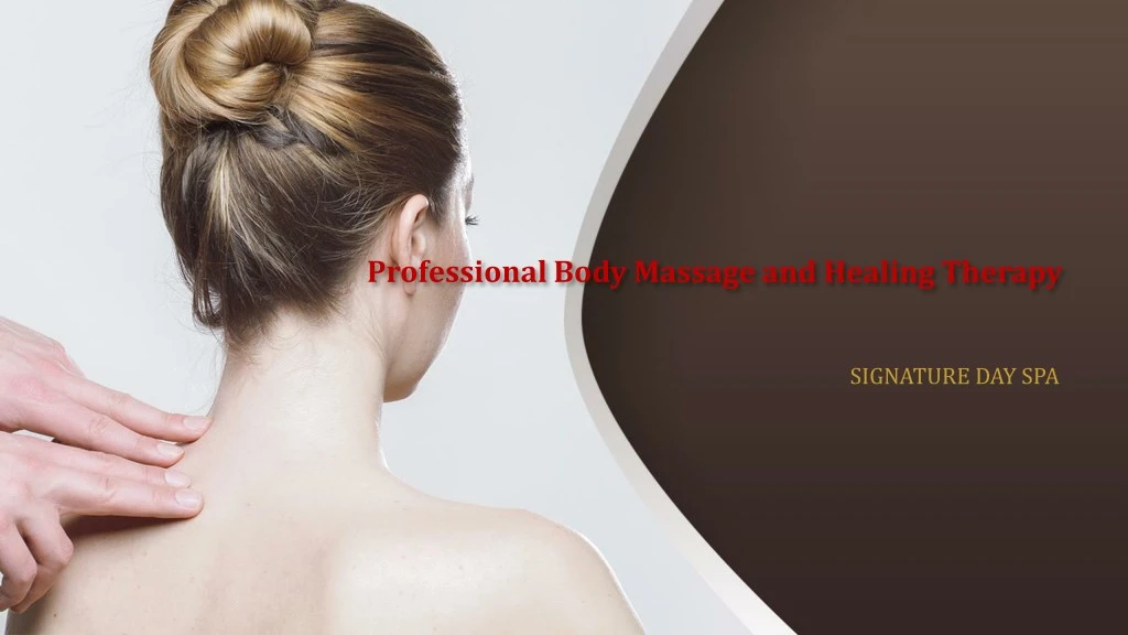 professional body massage and healing therapy