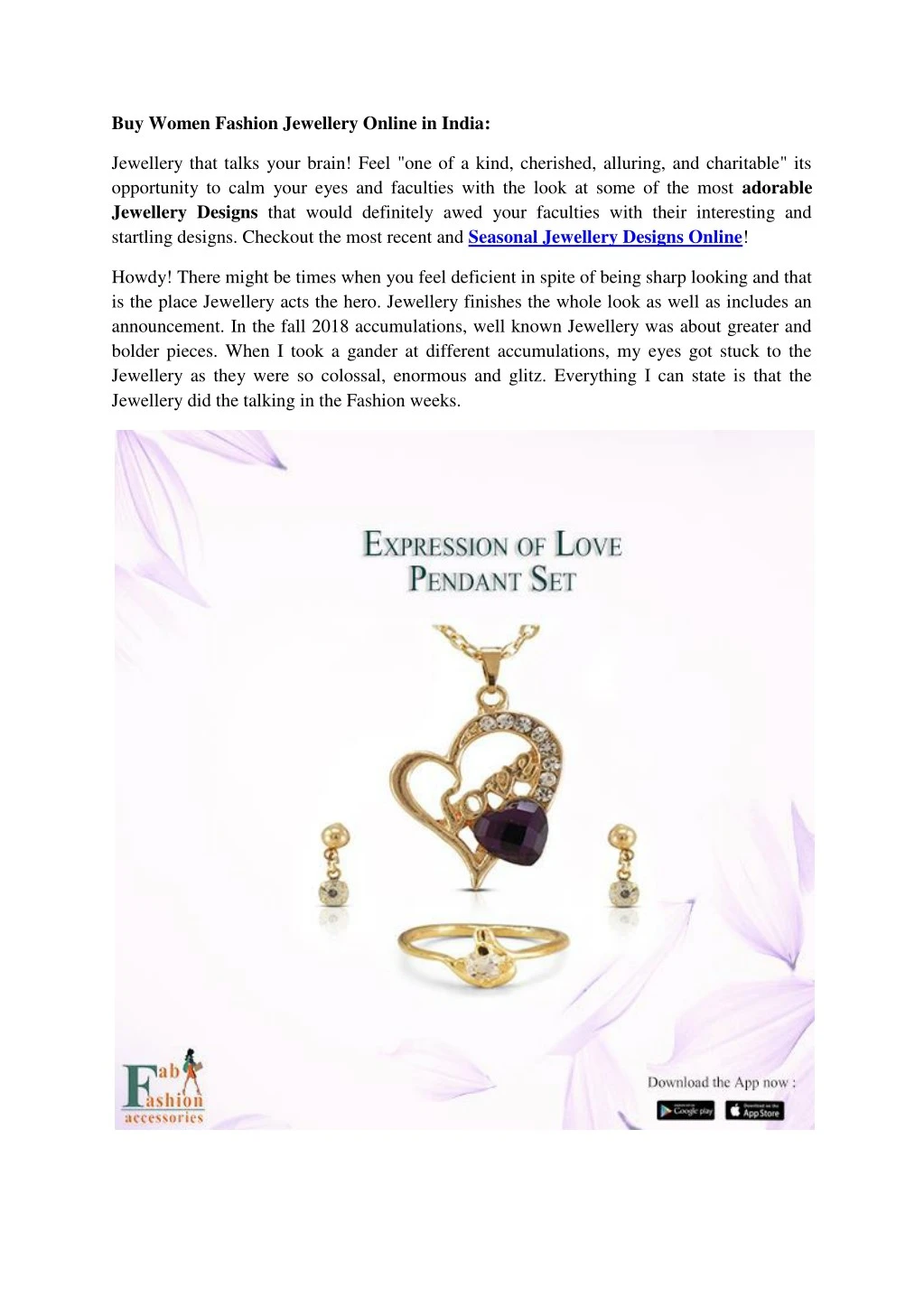 buy women fashion jewellery online in india