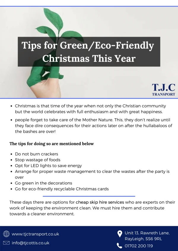 Tips for green and eco friendly christmas this year
