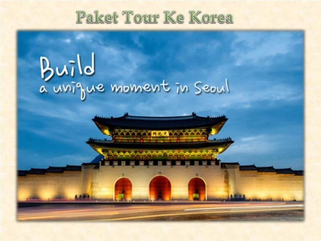 paket tour ke korea