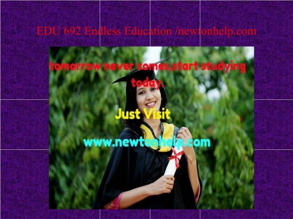 edu 692 endless education newtonhelp com