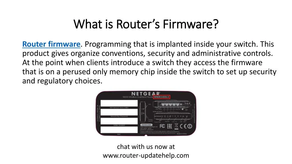 what is router s firmware