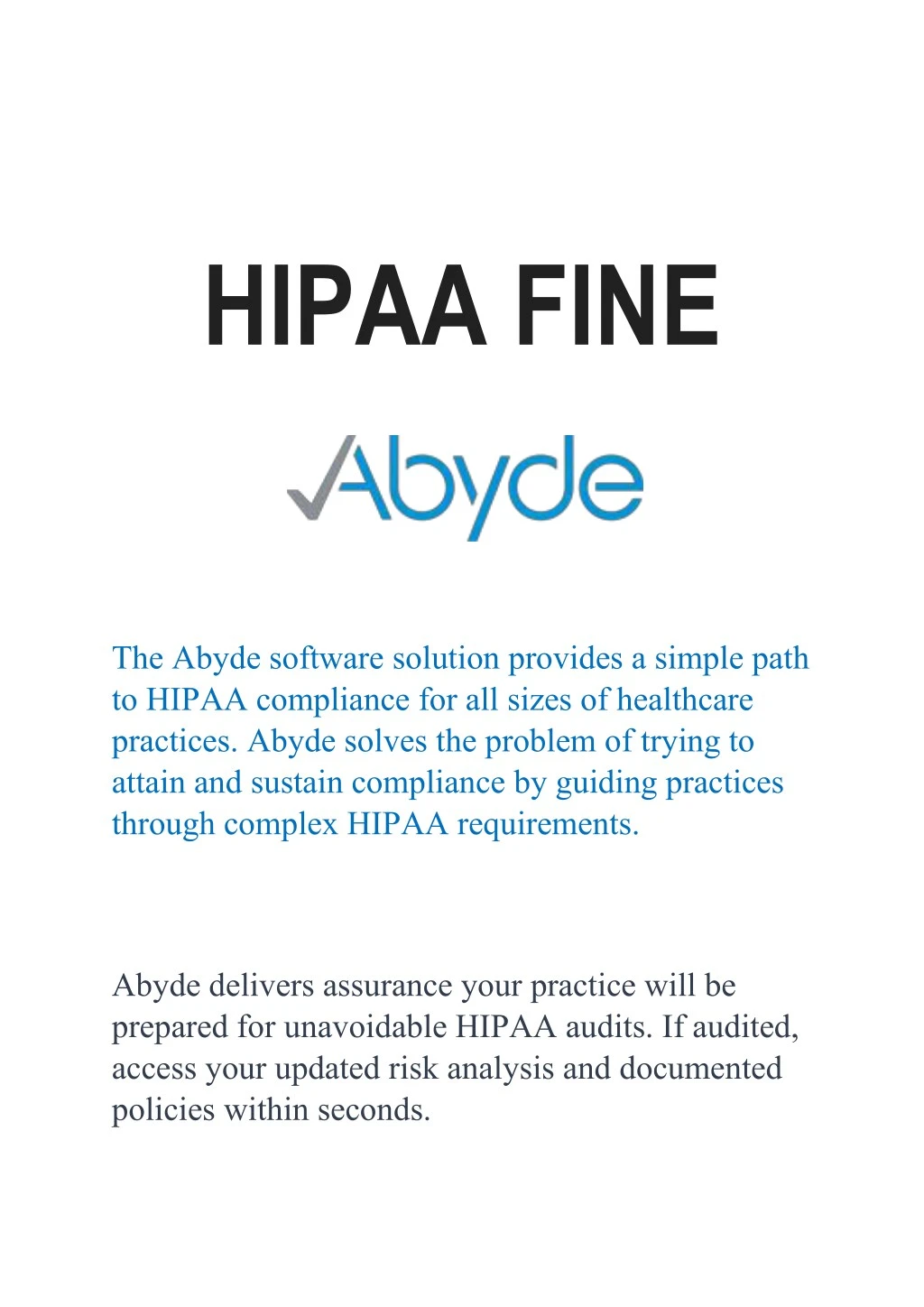 hipaa fine