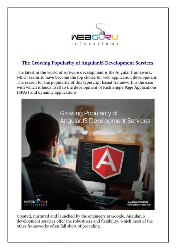 The Growing Popularity of AngularJS Development Services
