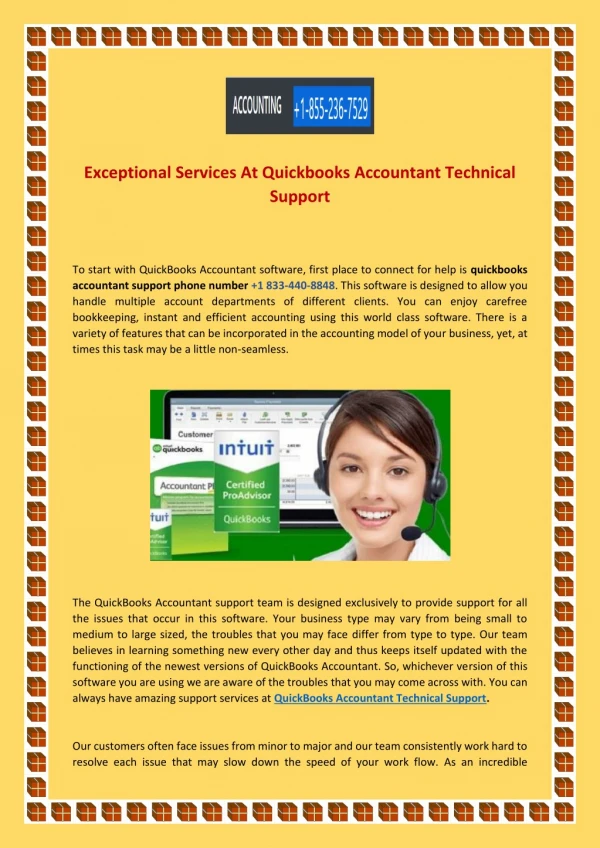 Exceptional Services At Quickbooks Accountant Technical Support