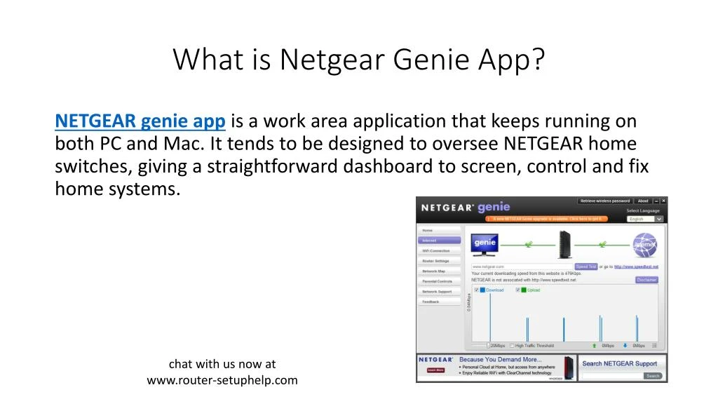 what is netgear genie app