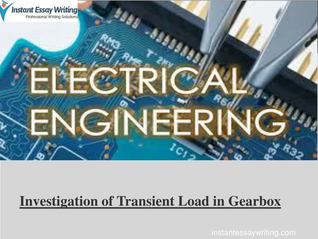 investigation of transient load in gearbox