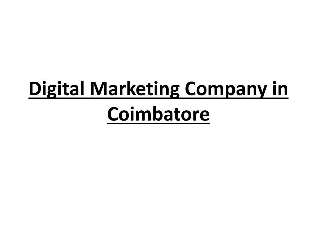 digital marketing company in coimbatore