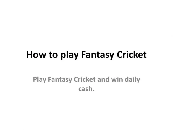 Best Fantasy Cricket App Rotobash