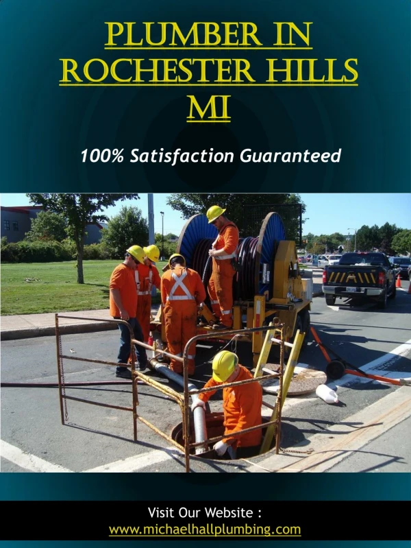 Plumber In Rochester Hills Mi | Call - 586-298-7285 | michaelhallplumbing.com