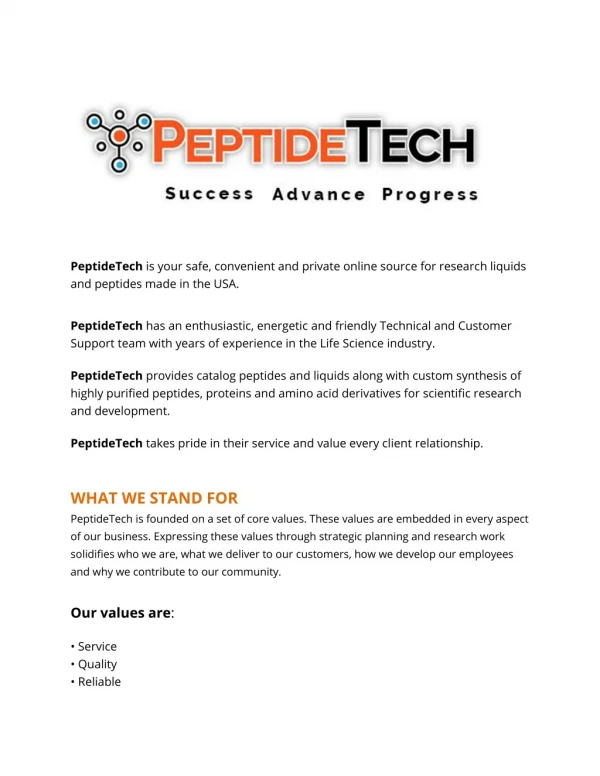 Peptide Tech : Buy an Ipamorelin Online - Safely and Securely