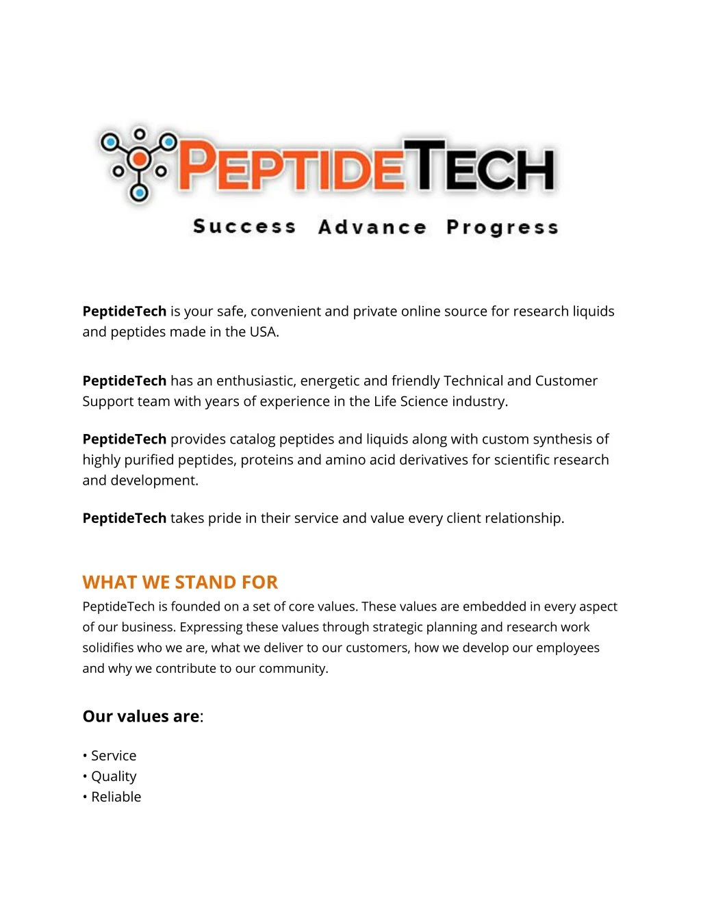 peptidetech is your safe convenient and private