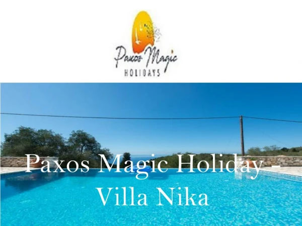 Luxury villa in paxos greece - villa nika