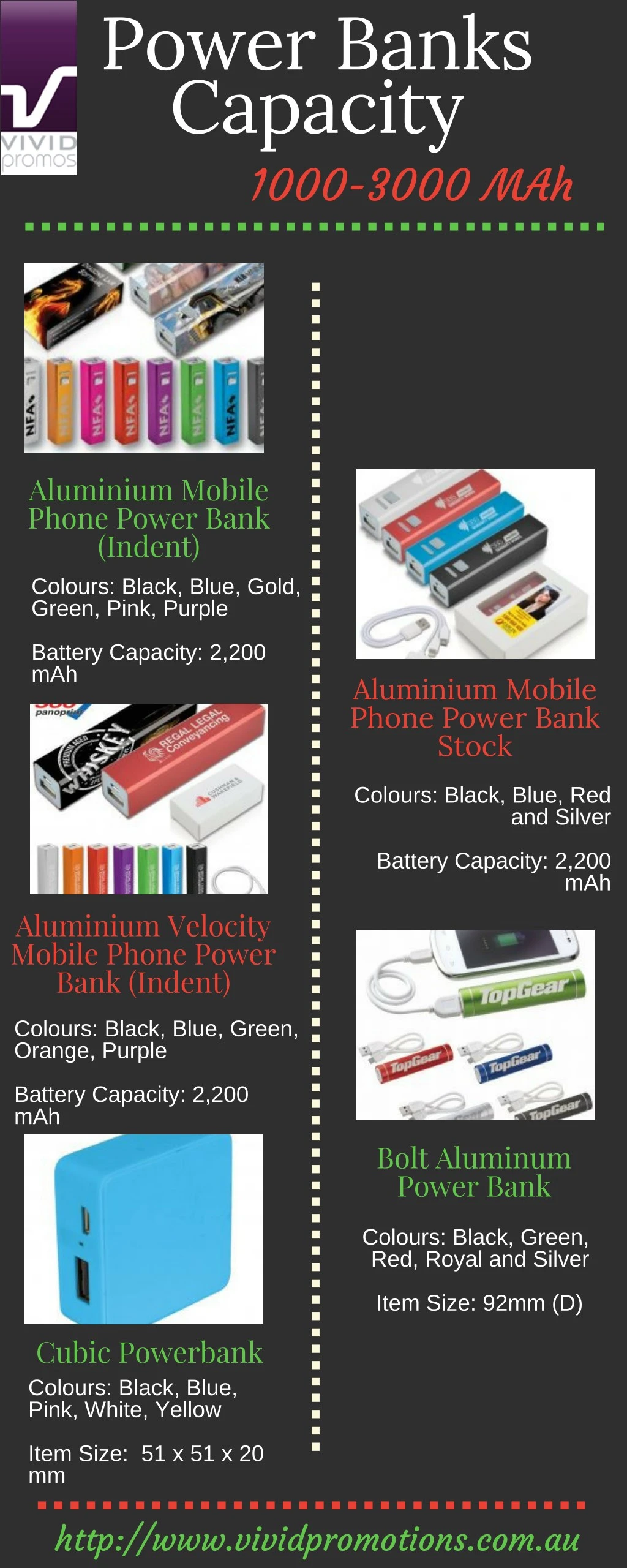 power banks capacity 1000 3000 mah