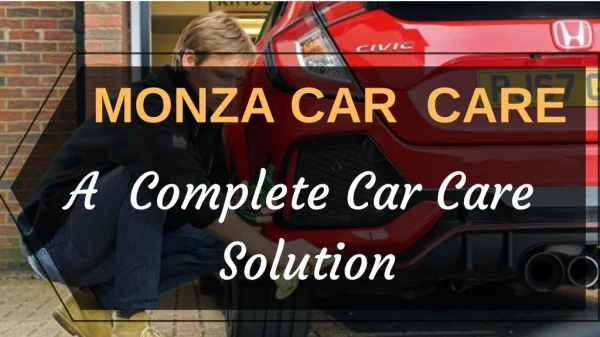 Monza Car Care-A Complete Car Care Solution