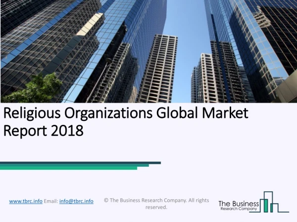 Religious Organizations Global Market Report 2018