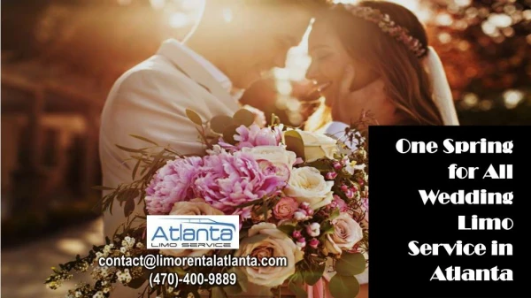 One Spring for All Wedding Limo Service in Atlanta