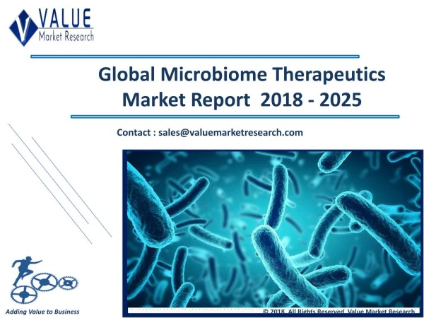 Microbiome Therapeutics Market Report | Industry Analysis 2018-2025