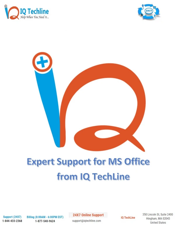 Expert Support for MS Office from IQ TechLine