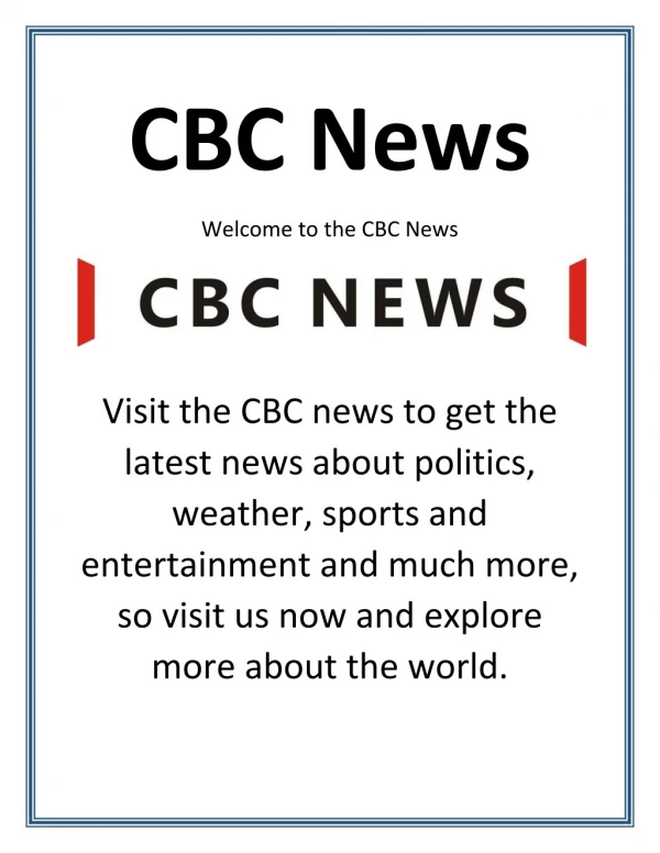 CBC News - The CBC News
