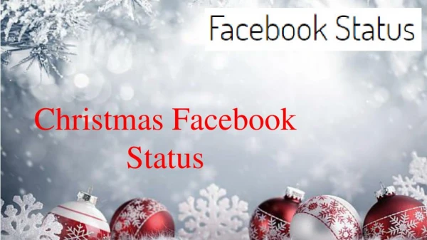Best christmas status on facebook