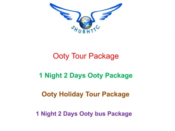 ooty tour package