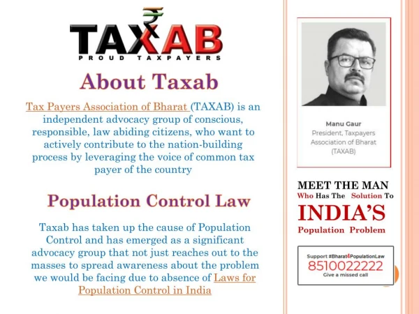 Population Control law in India for the development of bharat